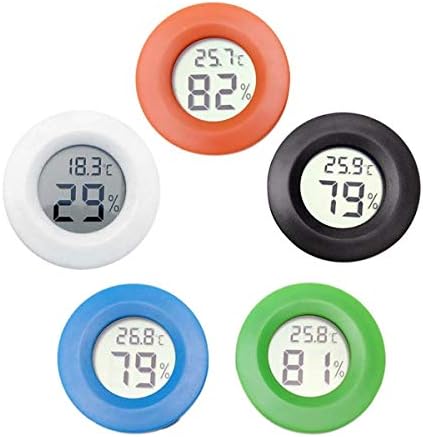Цифров кръг Термометър DEALPEAK, Електронен Влагомер, Измерване на температура и Влажност на въздуха, Мини Тестер за кутии за домашни