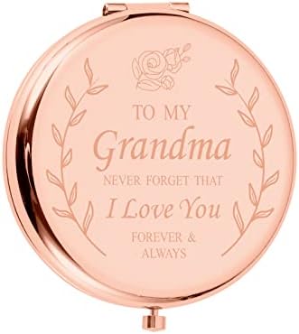XPENMULBOJA за баба Компактно огледало за баба Баба на Внучка на Внук рожден ден Подаръци за баба на Баба Подаръци за Грами от подрастващите