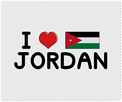 Azeeda 2 x Кърпички за почистване на лещи и очила от микрофибър I Love Йордания (LC00017560)