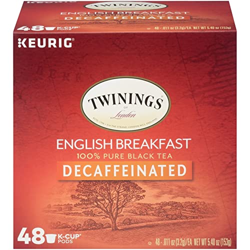 Чай Twinings of London за английска закуска без кофеин K-Чаши за Keurig®, 48 порции