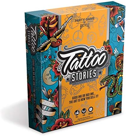 Историята за Татуировки на мотора - Игри За Партита - Рисуване и игра на Карти