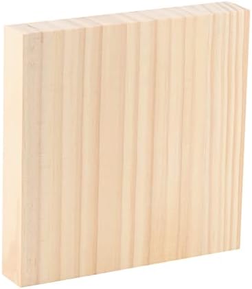 LEXININ 10 БР. Непълни Дървени блокчета, Кубчета от масивно дърво с размери 6 x 6 x 1 инч, Строгальные Блокове за Diy проекти Направи