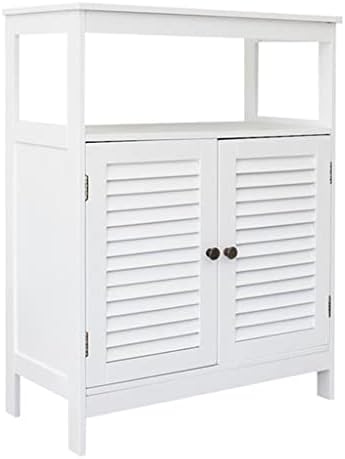 n/a 100 страници шкаф с две врати за баня, всекидневна, веранда, МДФ 60x30x80 см, бяла (Цвят: A, размер: както е показано)