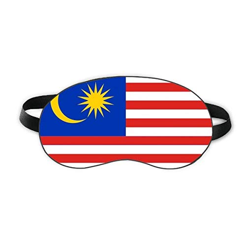 Малайзия Национален Флаг Азиатска Държава Sleep Eye Shield Мека Нощна Превръзка На Очите Козирка