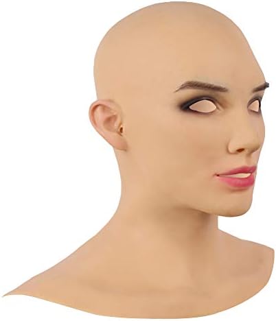 Yuewen European Beauty Girl Mask Реалистична Силиконова Маска Ръчна изработка за Кроссдрессинга