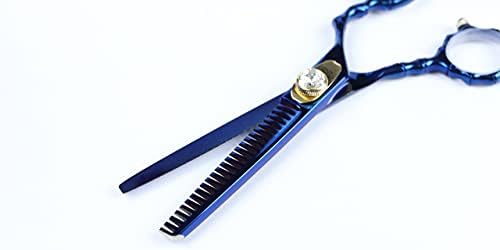 Ножица за Подстригване на Коса с титанов щанга с покритие 5,5 Професионални Фризьорски салон Фризьорски ножици и 5,5Филировочные