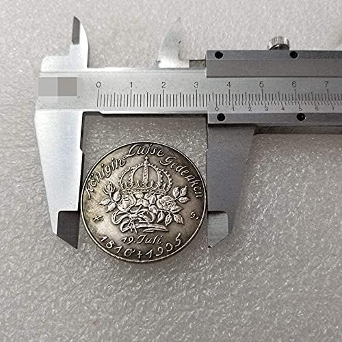 Монета на повикване 1810-1935 Дама Нови Монети, Германия Латунная сребърно покритие Копие Монети за Събиране Подарък за копия Подарък