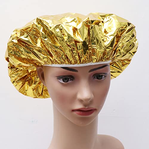 Healifty Home Foil Salon Капачка за Стайлинг на коса Golden Heat За Печене Алуминиев Суха Дълбоко многократна употреба за Кепета
