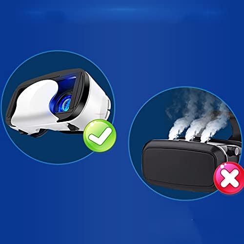 ZNBJJWCP 3D VR Очила, Каска 3D Очила за Виртуална Реалност Слушалка за Смартфон Очила за Смартфони Видеоигри Бинокъл