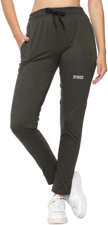 Дамски спортни Памучни Спортни панталони DYWER Slim Fit с джоб