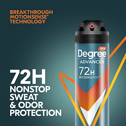Дезодорант-Антиперспиранти Degree Advanced Men Spray Dry Adventure 72-Часова Защита От изпотяване и миризма на Дезодорант За мъже