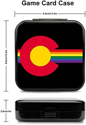 Калъф за игра на карти Colorado Rainbow за Switch с Индивидуален Дизайн Switch Lite Преносим Кутия За Съхранение с 24 Слота за карти