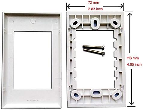 Стенни панела с 2 приставки RJ-45 + HDMI конектори Keystone Jack/Plug Монтиране на стена, на Капака на панела за Кабелна система