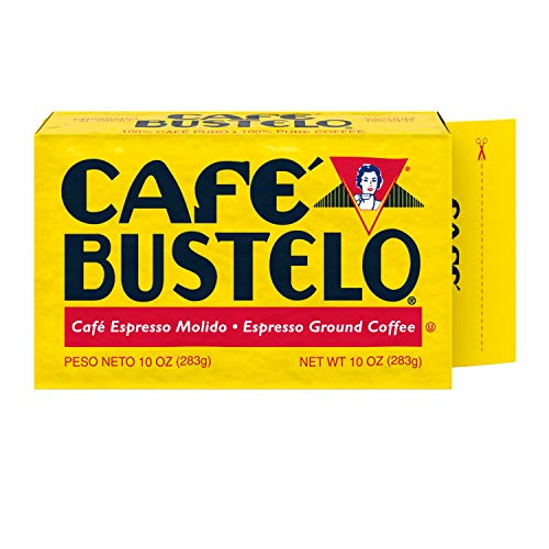 Кафе брикет смляно кафе Café Bustelo Espresso Тъмна печене, на 10 унции (опаковка от 24 броя)