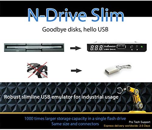 Nalbantov Емулатор USB памет флопи дискове N-Drive Industrial Slim за Husqvarna Viking Designer