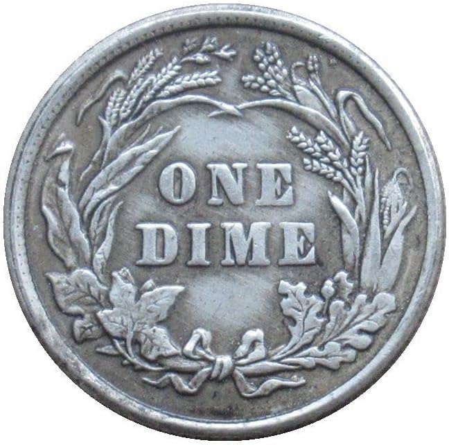 Американски Фризьор 10 Цента 1903 Г., сребърно покритие Копие на Възпоменателни монети