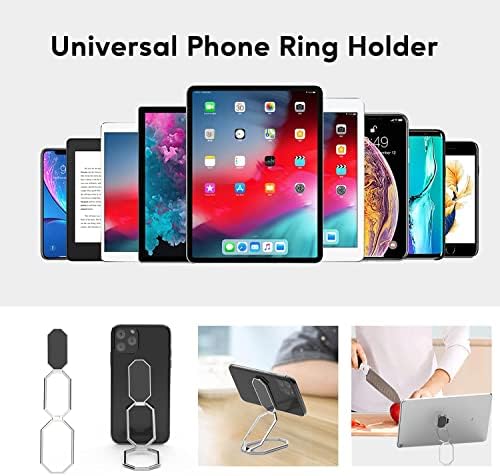 Притежател на Безименния пръст телефон, Поставка със завъртане CISID на 360 °, Универсална Поставка за задната дръжка на телефона,
