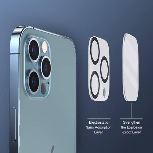 Panawabi [4 опаковки] е Съвместим със защита на обектива на камерата на iPhone 13 Pro Max 6,7 инча / iPhone 13 Pro 6,1 инча 2021,