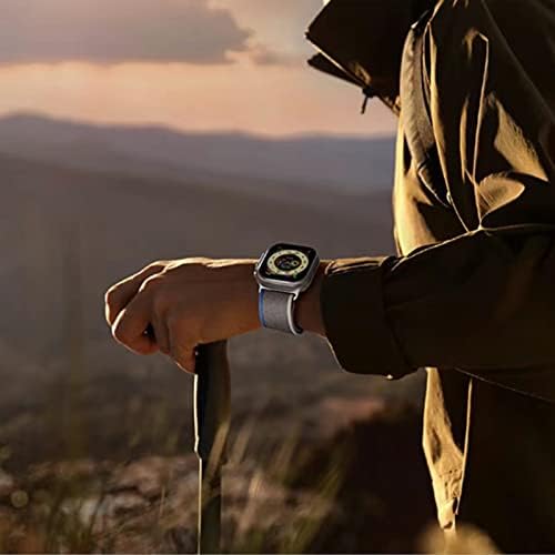 Trail Loop е Съвместим с Apple Watch Ultra Band 49 мм 45 мм 44 мм 42 мм 41 мм 40 мм 38 мм за мъже и жени, Регулируем спортен каишка