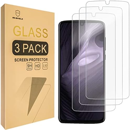 Mr.Щит [3 опаковки], Предназначени за Motorola Moto Z4 [Защитен слой от закалено стъкло] [Японското стъкло твърдост 9H] с замяна