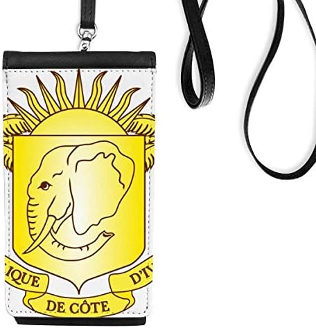 Национален Герб на Кот д ' Ивоар, Държава, Телефон, Портфейла в Чантата си, Окачен на Калъф за Мобилен Телефон, Черен Джоба