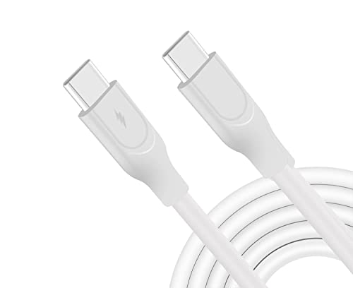 Силиконов кабел USB, C, кабел за бързо зареждане 60 W Type C-C USB, Съвместим с Samsung Galaxy S21 / S20, Pixel 5/4/3 и други (в